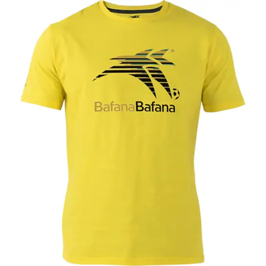 Mens Soccer World Cup 160g Single Jersey Graphic Tee Gold